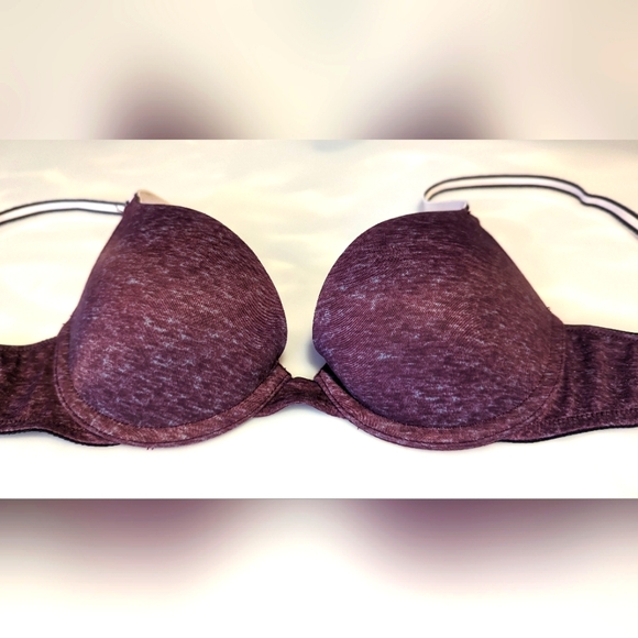Set of 2 PINK Victoria’s Secret Wear Everywhere Maroon & Pink Push Up Bras. 32B - Picture 3 of 14
